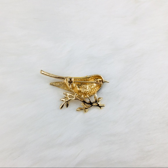 ‼️5 for $25 SALE‼️Bird Rhinestone Enamel Brooch - Picture 4 of 5